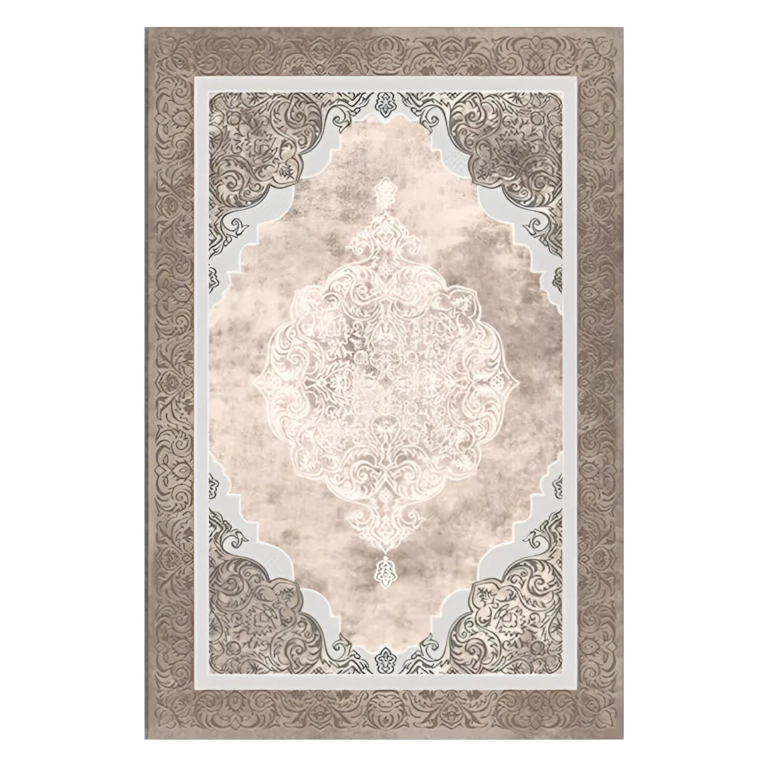 فرش مخمل نادی طرح سنتی کد O107