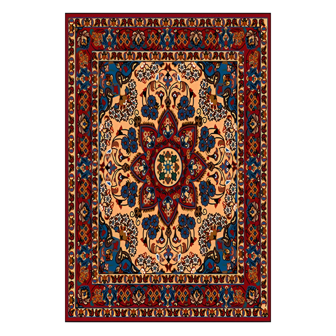 فرش مخمل نادی طرح سنتی کد O100