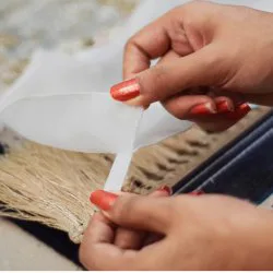 محافظ ریشه فرش 9 متری جنس حریر مدل Carpet Protector