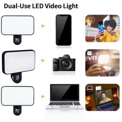 چراغ نورپردازی شارژی موبایل و لپ تاپ مدل کلیپسی